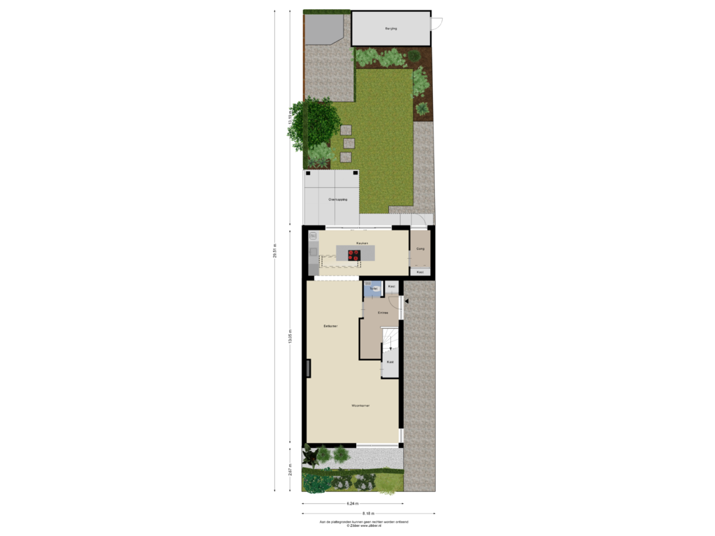 View floorplan of Begane Grond Tuin of Landbouwlaan 76