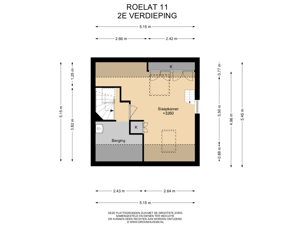 Bekijk plattegrond van 2E Verdieping van Roelat 11