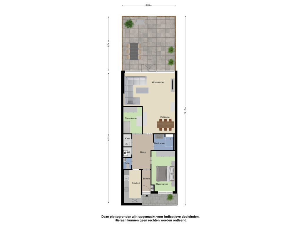 Bekijk plattegrond van Appartement Tuin van Hoge Weije 25