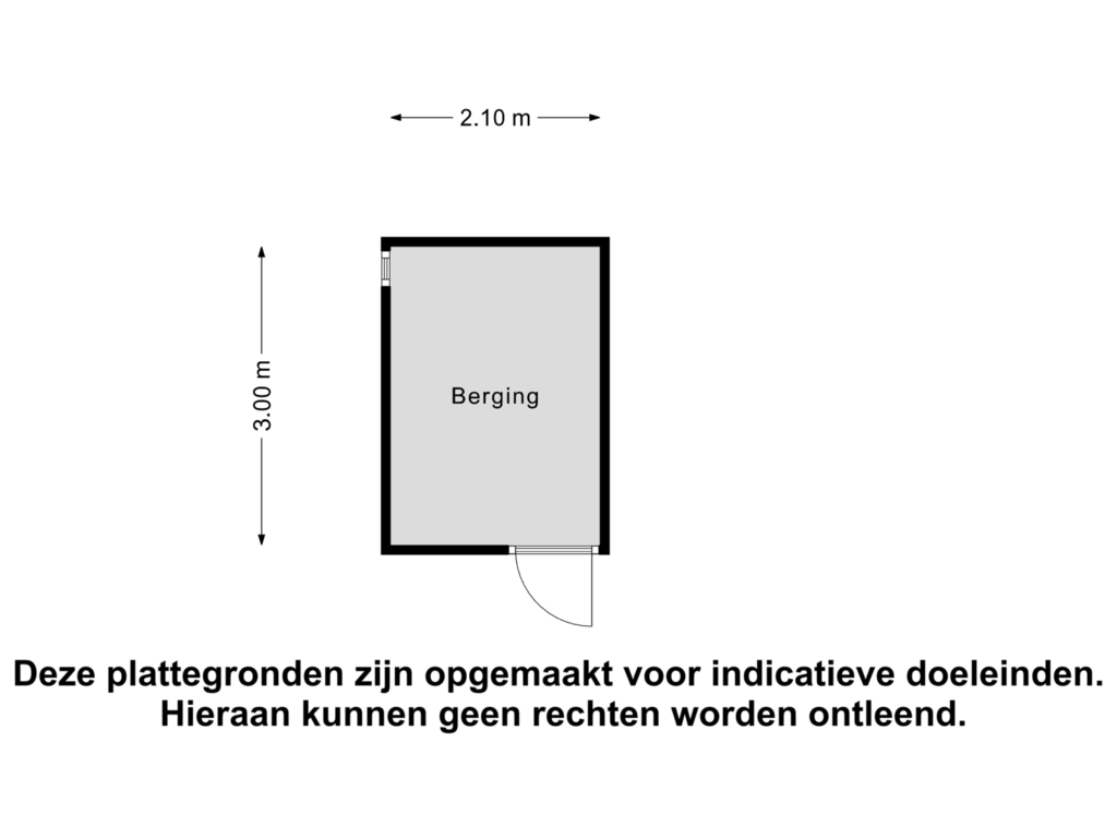 Bekijk plattegrond van Berging van Hoge Weije 25