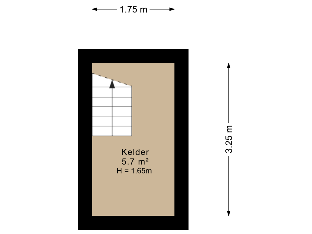 Bekijk plattegrond van Kelder van Wolfsbergenweg 36