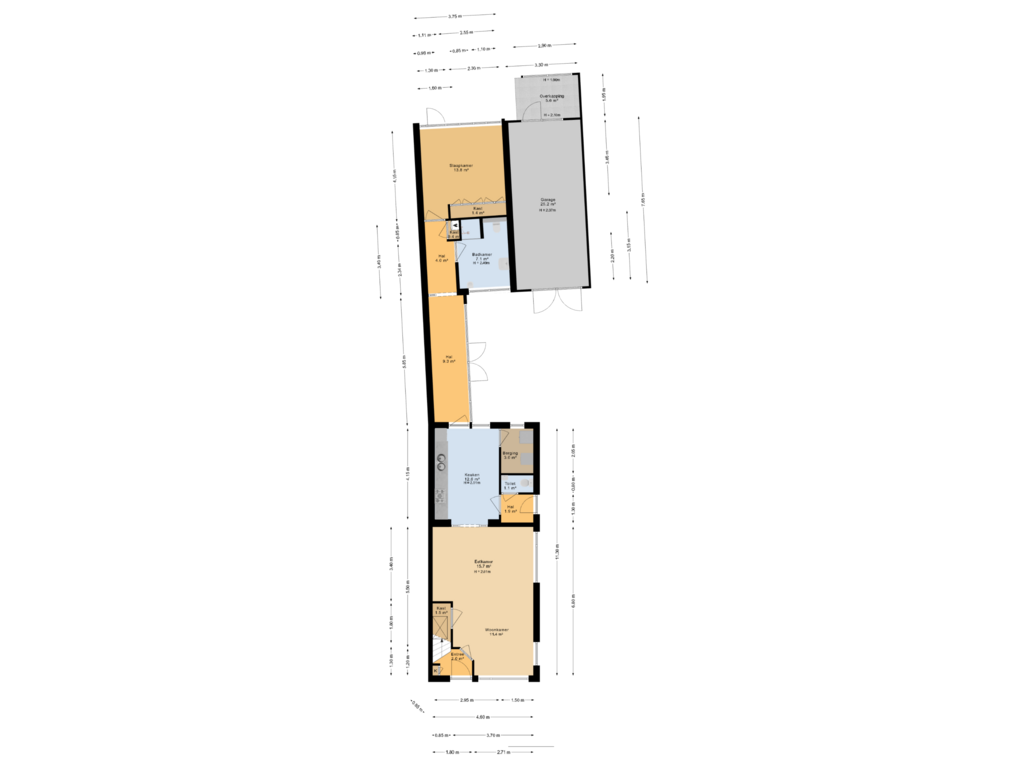 Bekijk plattegrond van Begane grond		 van Wolfsbergenweg 36