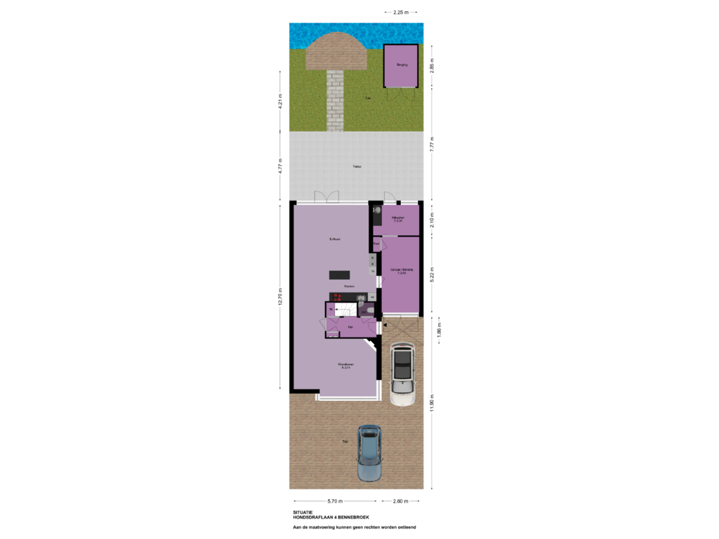 Bekijk plattegrond van Situatie van Hondsdraflaan 4