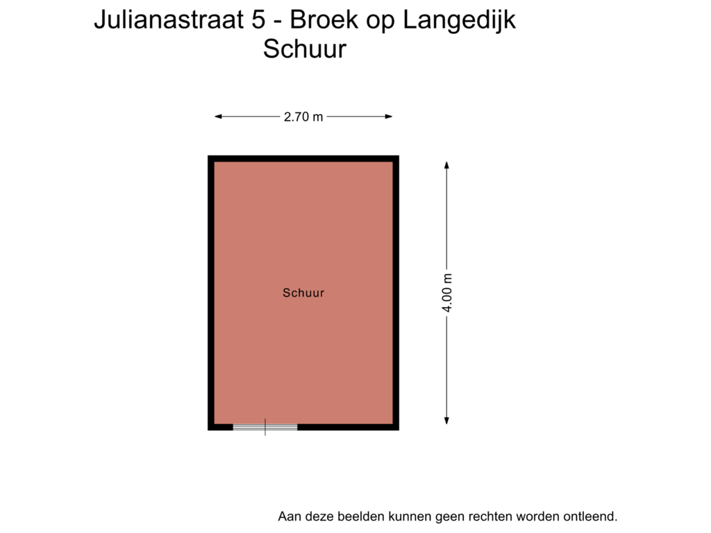 Bekijk plattegrond van Berging van Julianastraat 5