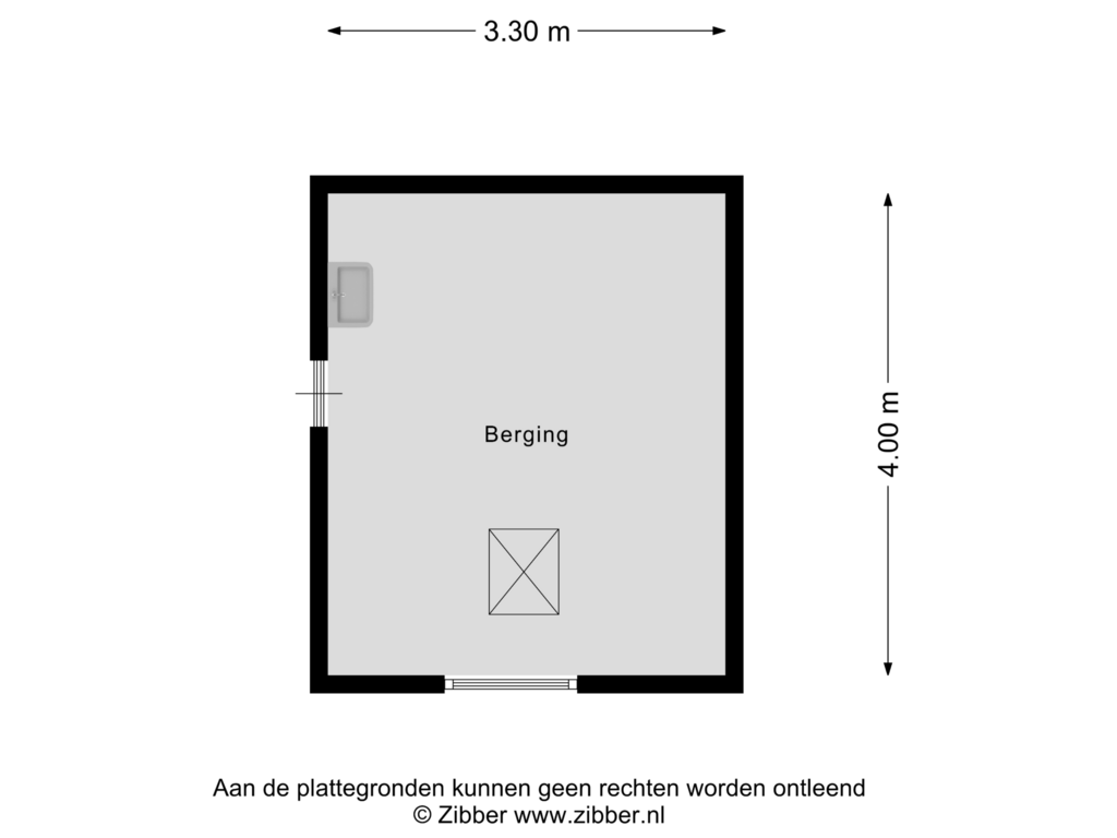 Bekijk plattegrond van Berging van Rauwbrakenweg 8