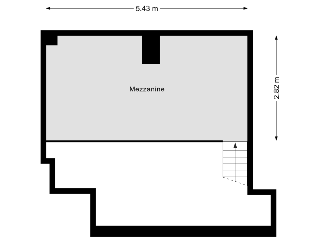 Bekijk plattegrond van Mezzanine van Academiesingel 10-A4