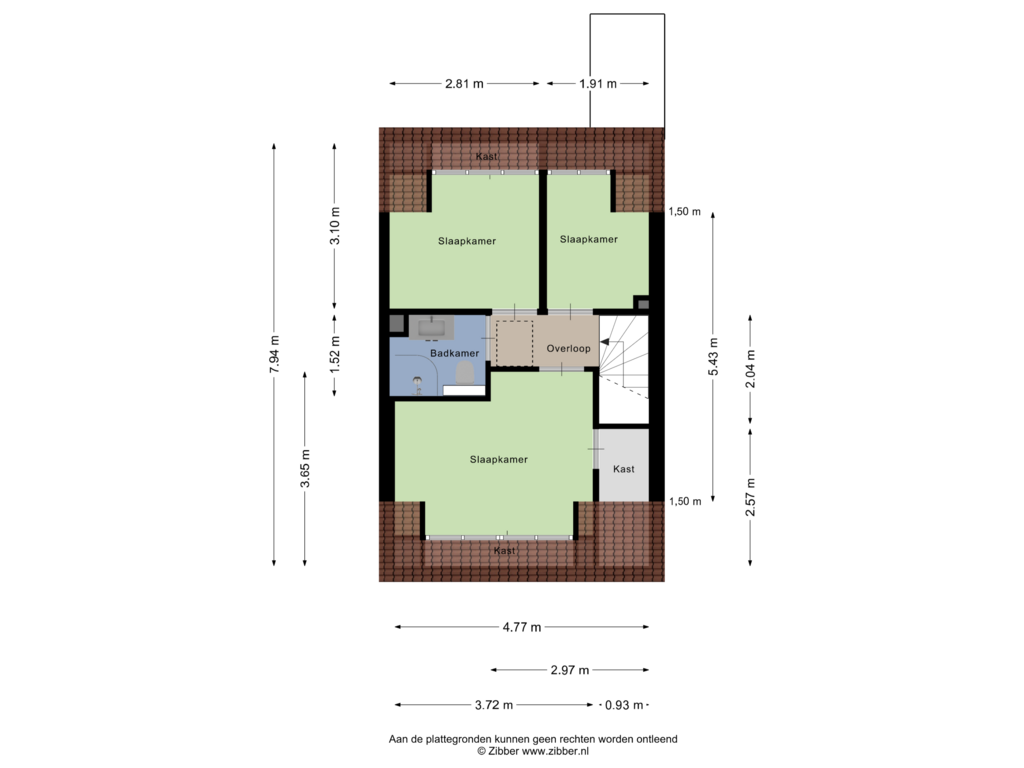 Bekijk plattegrond van Eerste verdieping van Prins Bernhardstraat 42