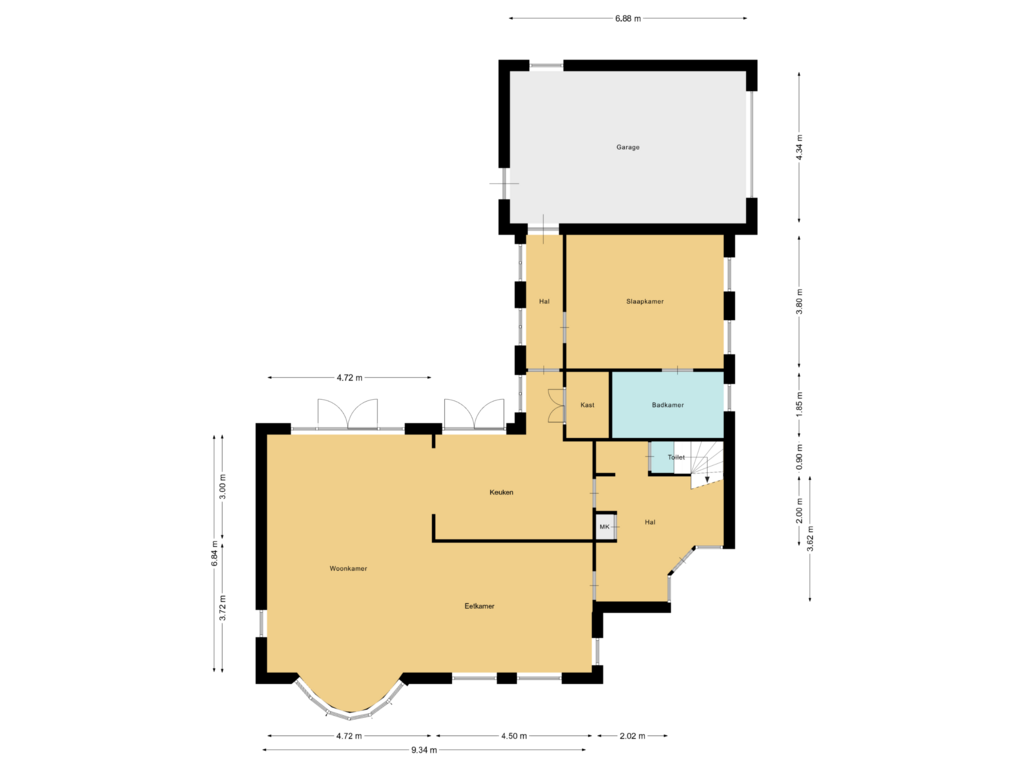 Bekijk plattegrond van First floor van Rosierlaan 43