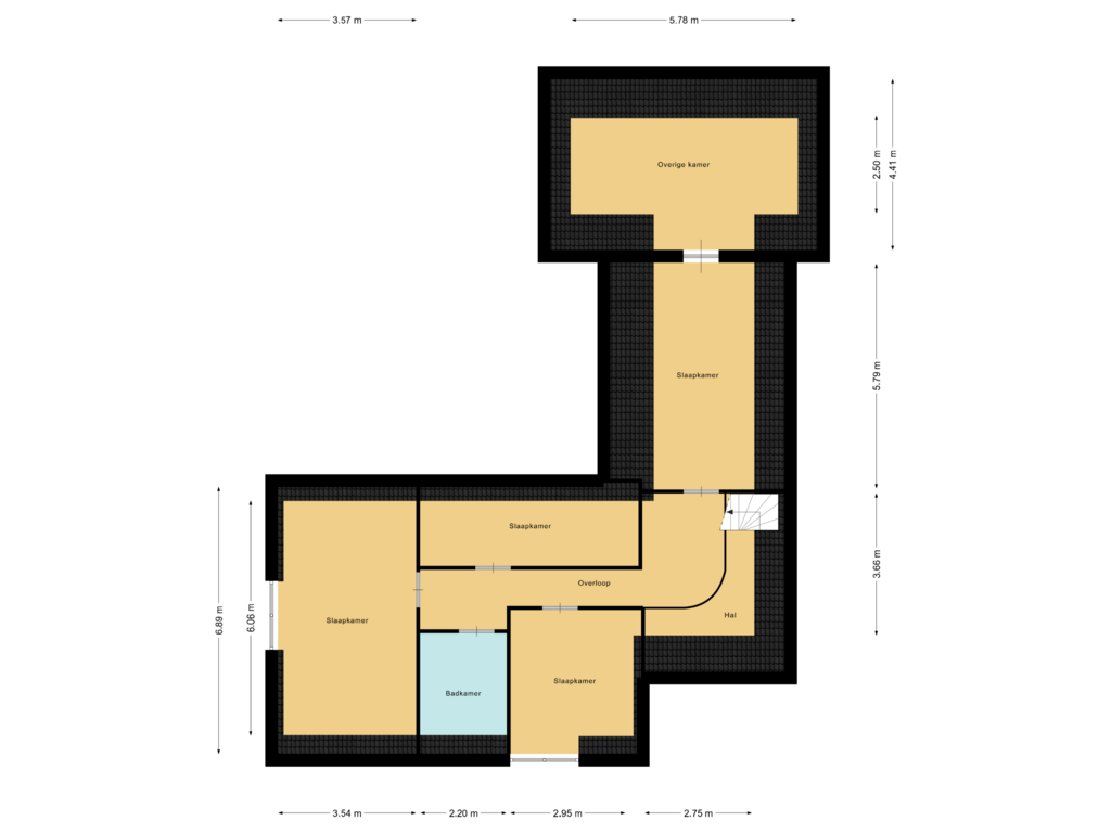 Bekijk plattegrond van Floor 1 van Rosierlaan 43