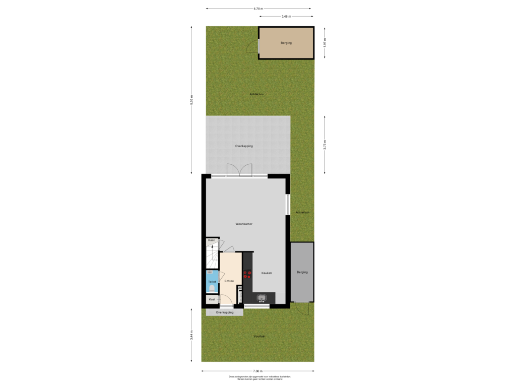 View floorplan of Situatie of De Vrede 78