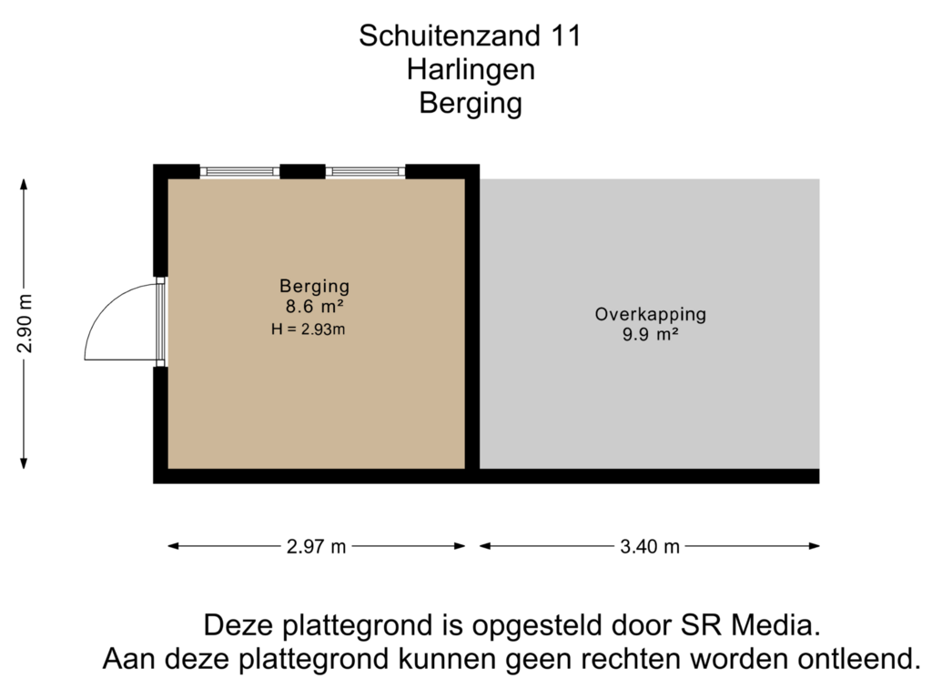 Bekijk plattegrond van Berging van Schuitenzand 11