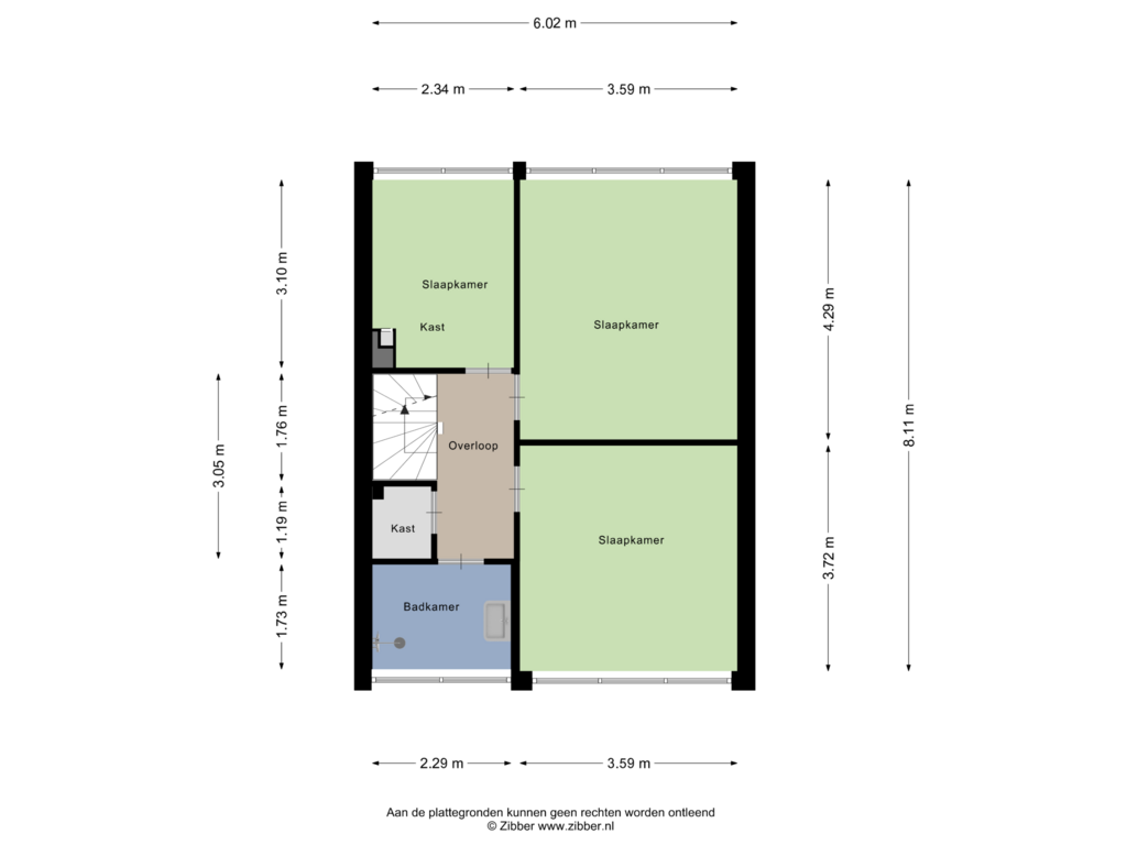 Bekijk plattegrond van Eerste Verdieping van Willem Lodewijkstraat 16