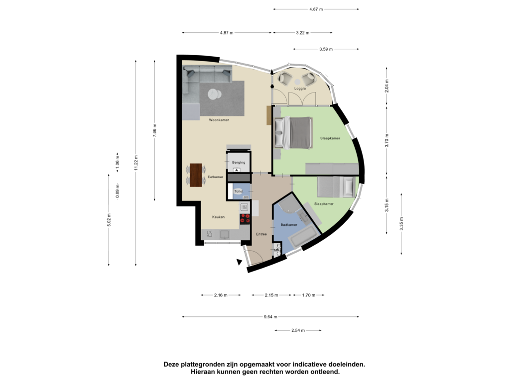 Bekijk plattegrond van Appartement van Benedictinessenhof 38