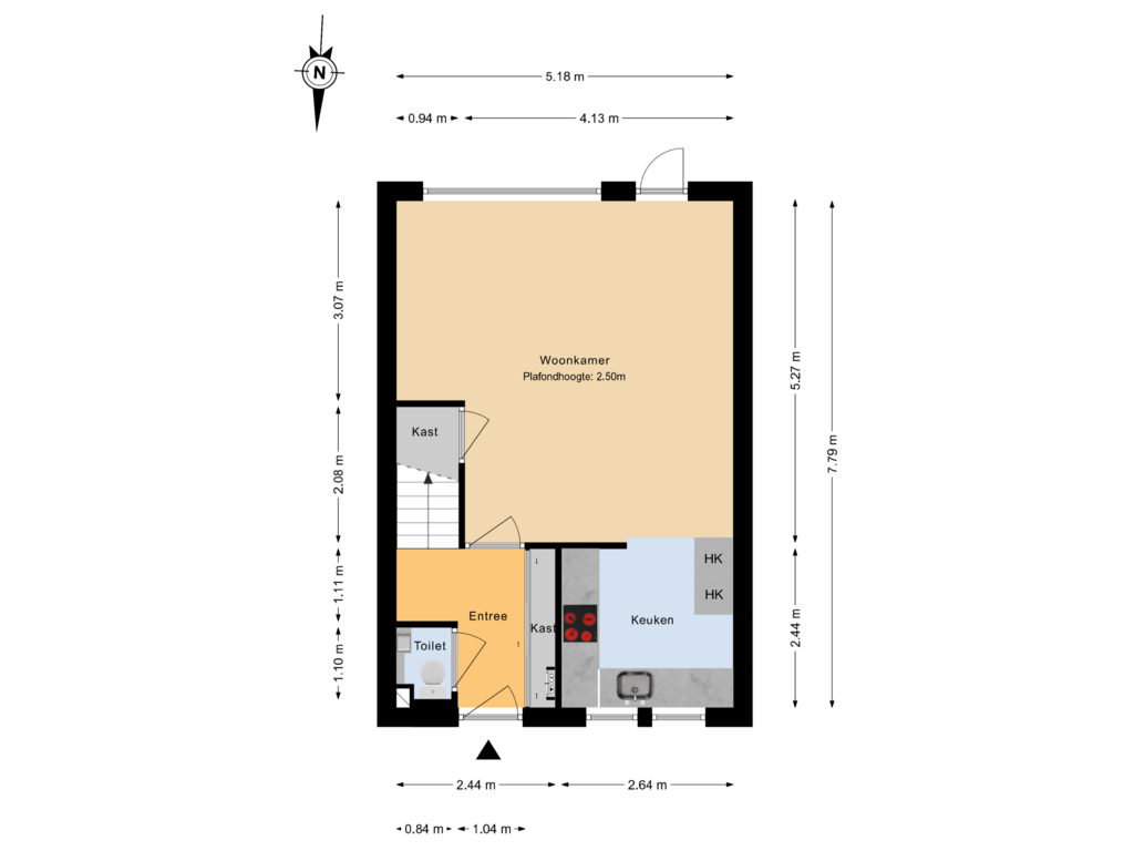 Bekijk plattegrond van Begane grond van Koolzaadakker 5