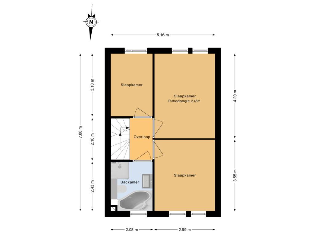 Bekijk plattegrond van 1e verdieping van Koolzaadakker 5