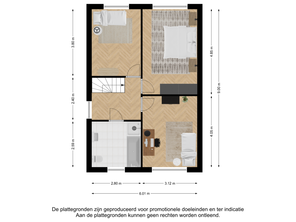 Bekijk plattegrond van Eerste verdieping van Vondelinghof 1