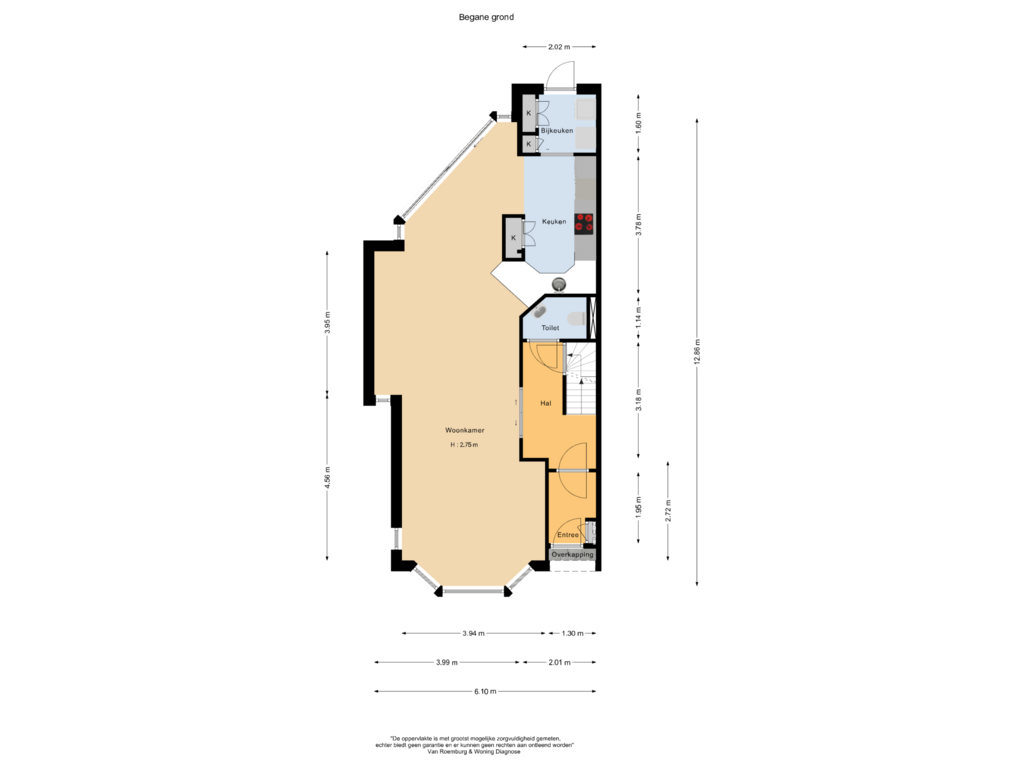 Bekijk plattegrond van Begane grond van Conradstraat 9