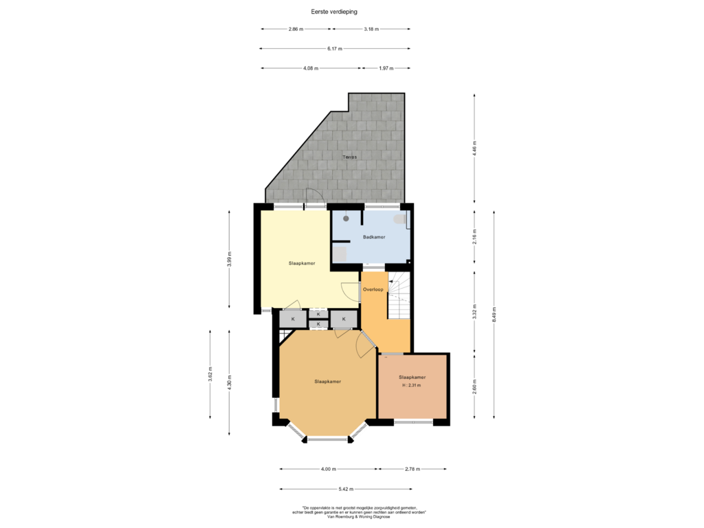 Bekijk plattegrond van Eerste verdieping van Conradstraat 9