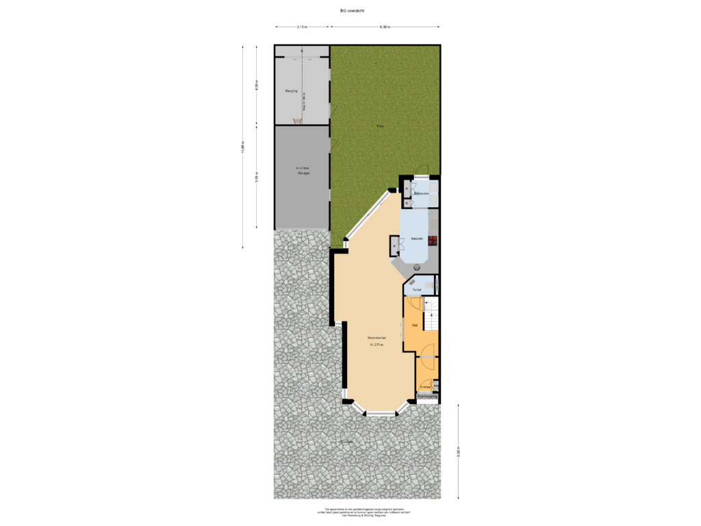 Bekijk plattegrond van BG overzicht van Conradstraat 9