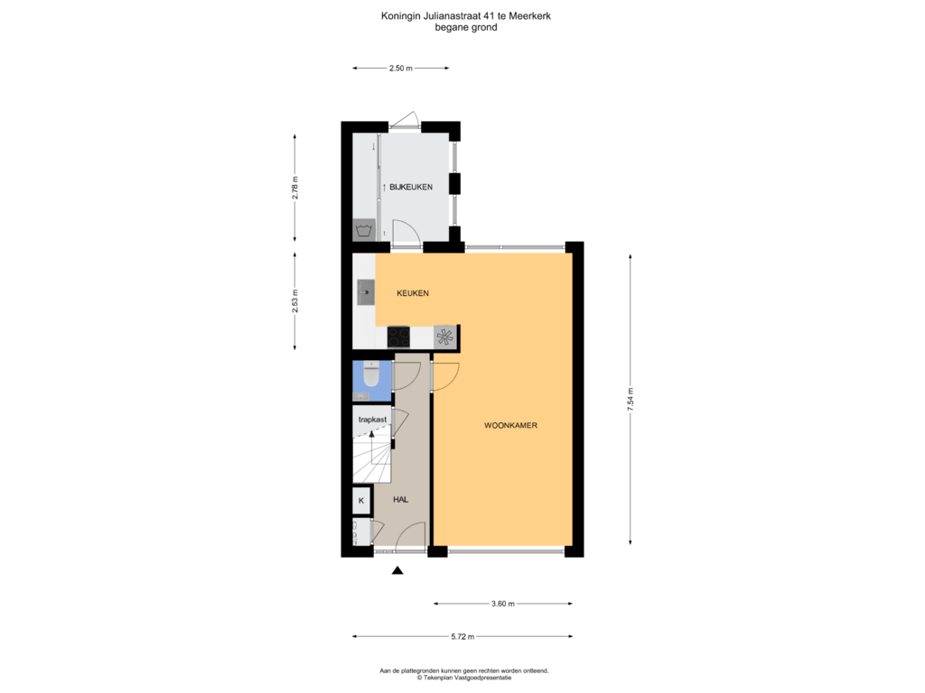 Bekijk plattegrond van Begane grond van Koningin Julianastraat 41