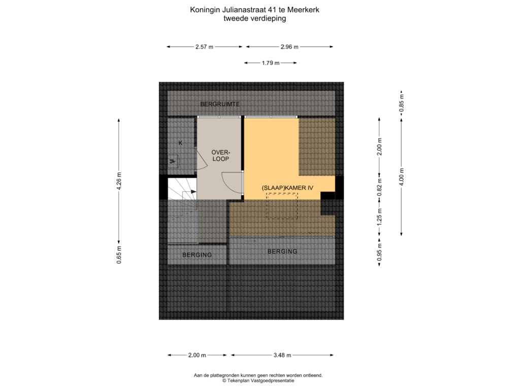 Bekijk plattegrond van Tweede Verdieping van Koningin Julianastraat 41