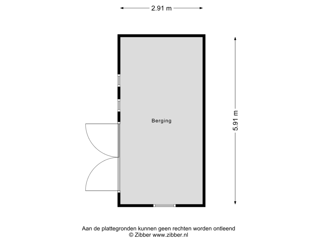 View floorplan of Berging of Jan de Wittestraat 77