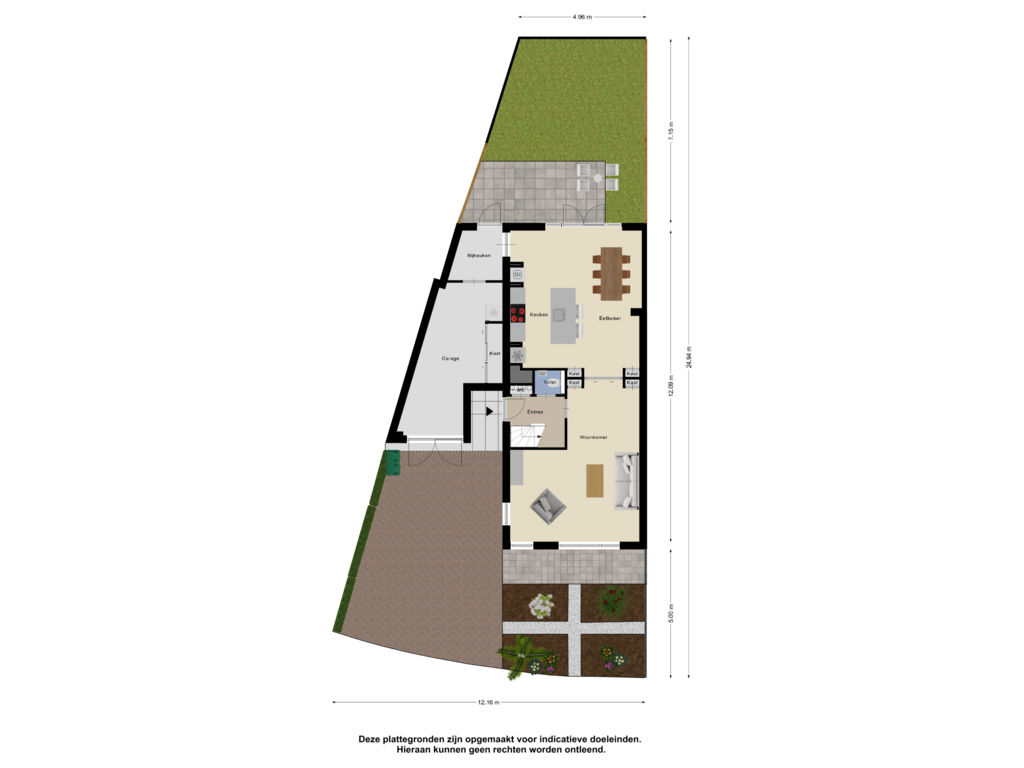 View floorplan of Begane Grond Tuin of De Stroekeld 50