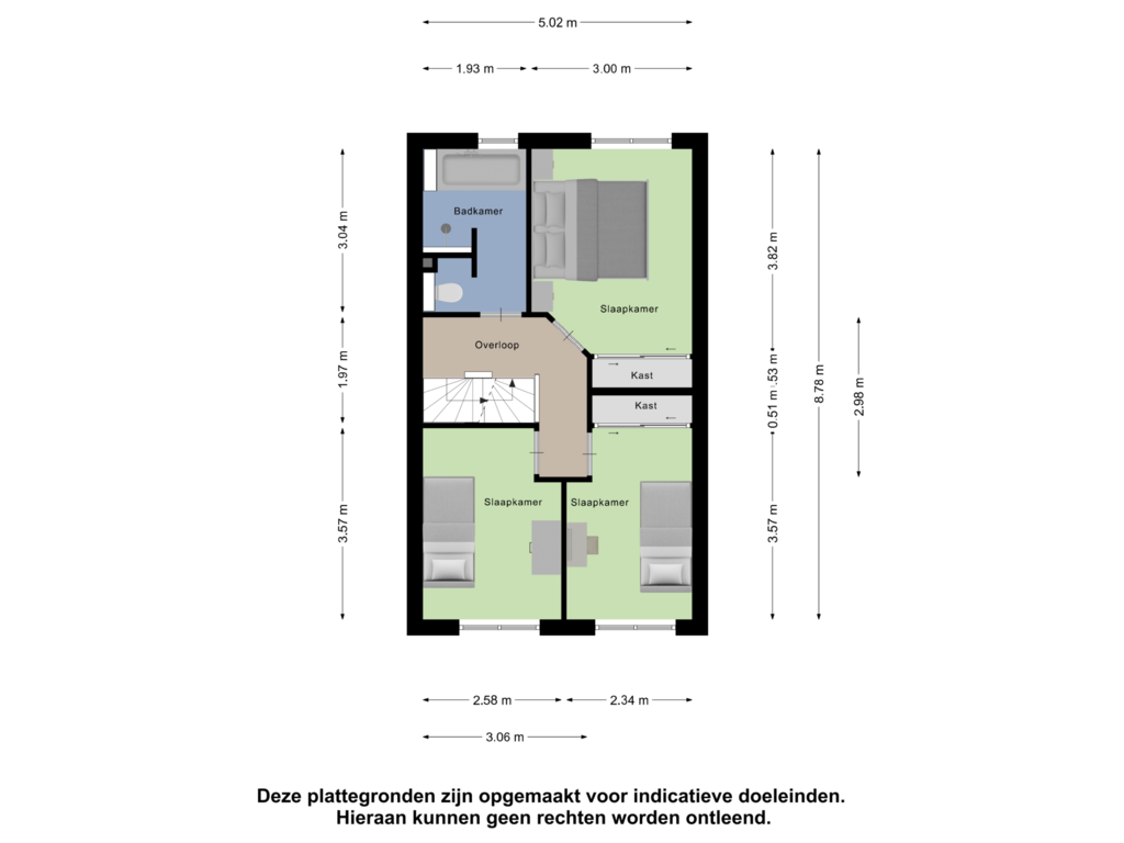 View floorplan of Eerste Verdieping of De Stroekeld 50