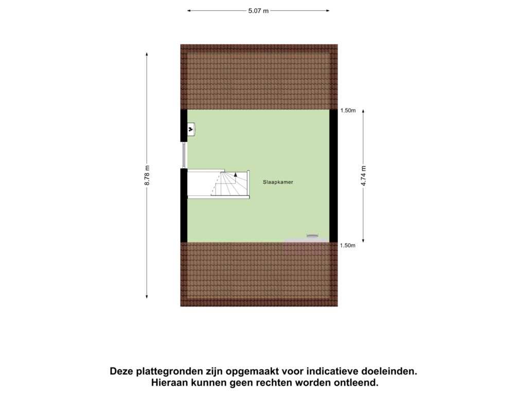 View floorplan of Tweede Verdieping of De Stroekeld 50