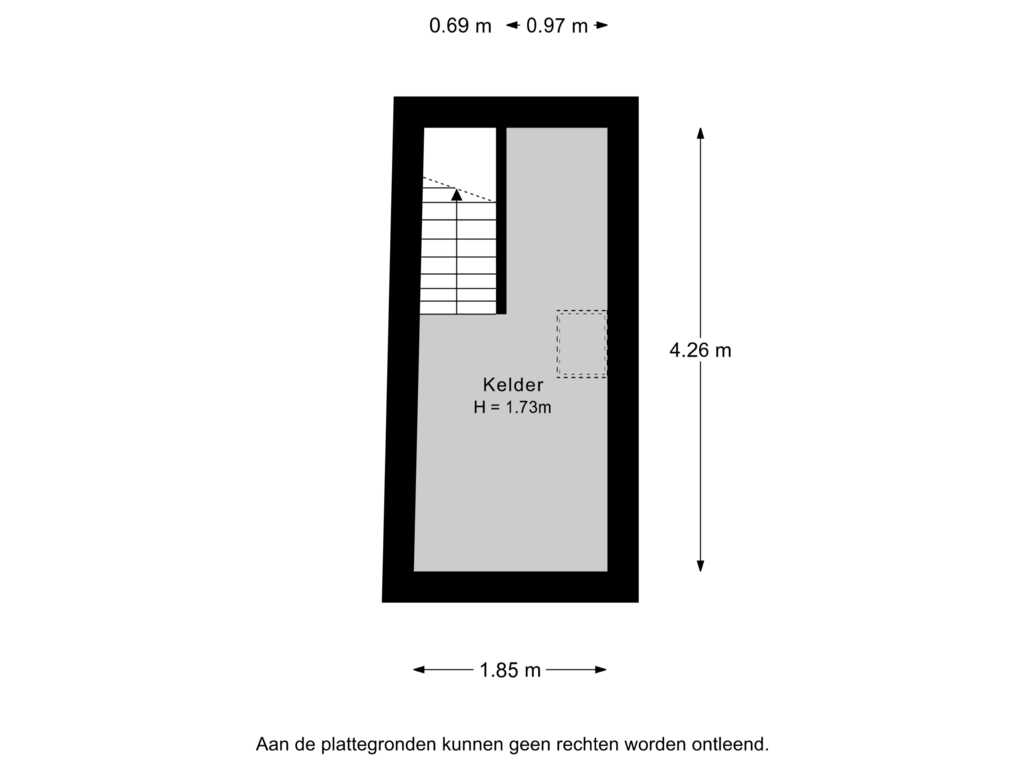 Bekijk plattegrond van Kelder van Ozingastraat 67