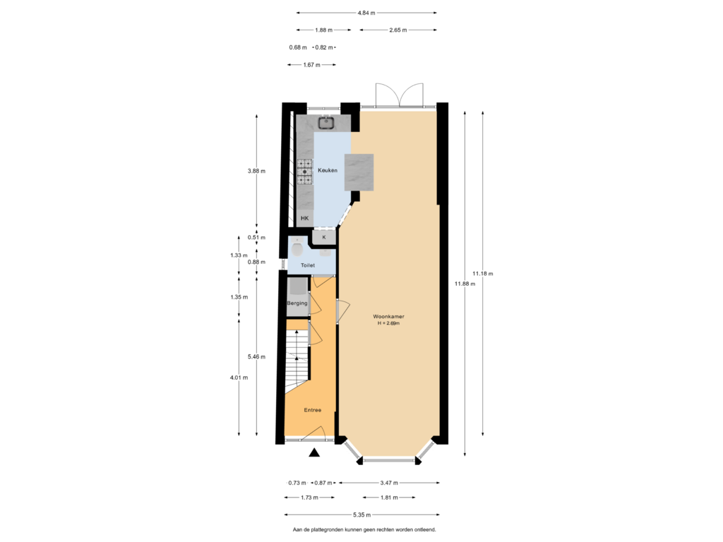 Bekijk plattegrond van Begane Grond van Ozingastraat 67