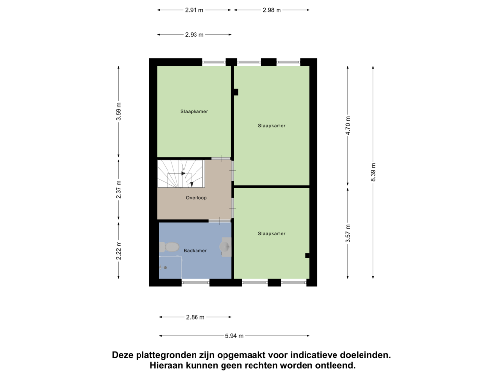 Bekijk plattegrond van Eerste Verdieping van Zanderhof 34