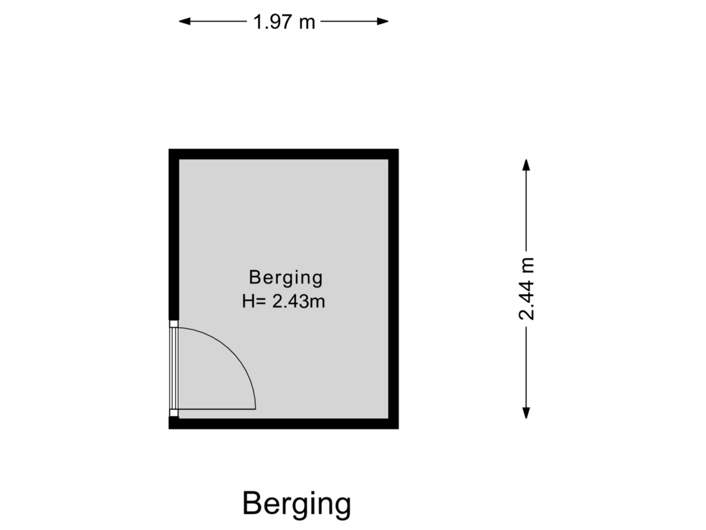 Bekijk plattegrond van Berging van Rietzangerstraat 53