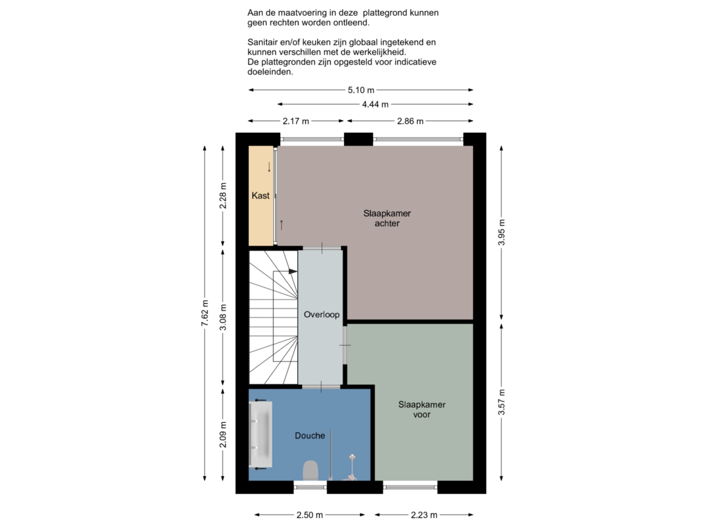 View floorplan of Eerste verdieping of Molenplein 17