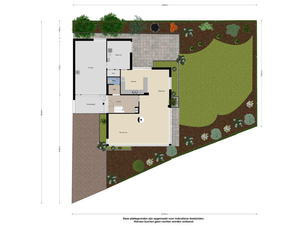 View floorplan of Begane Grond Tuin of Peter van Anrooystraat 2