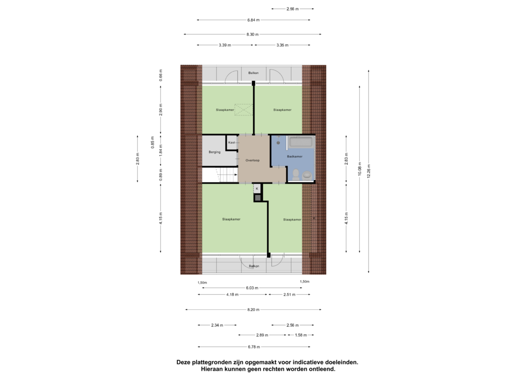 View floorplan of Eerste Verdieping of Peter van Anrooystraat 2