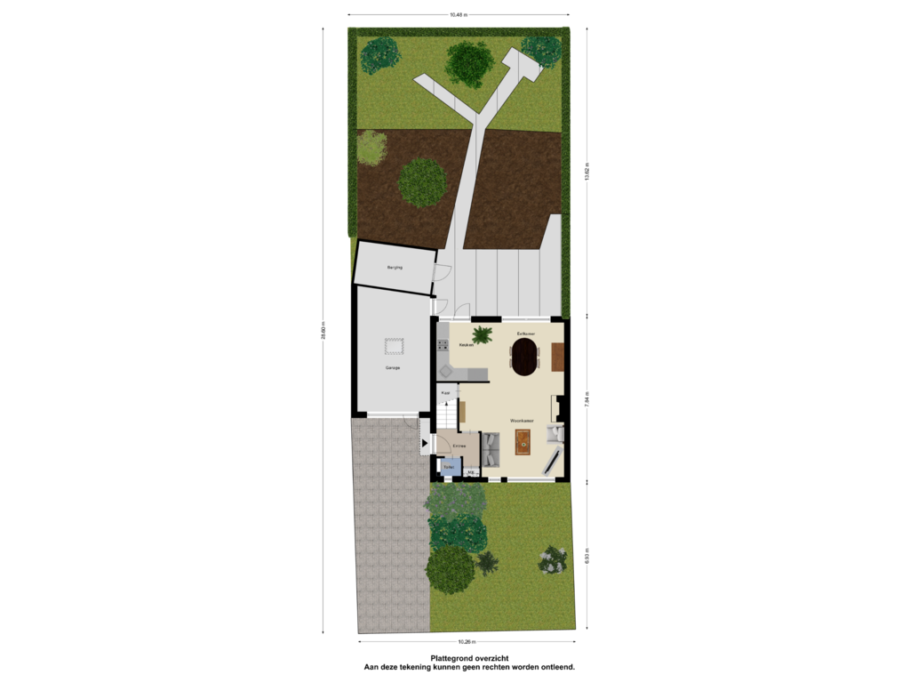 View floorplan of Begane grond_tuin of Liniewal 22