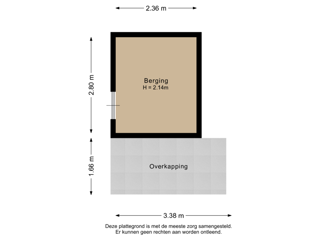 Bekijk plattegrond van Berging van Melkweg 22