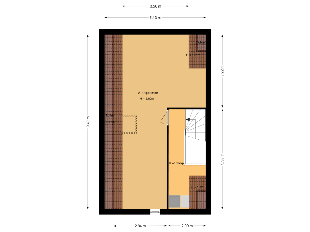 Bekijk plattegrond van Tweede verdieping van Elementen 1