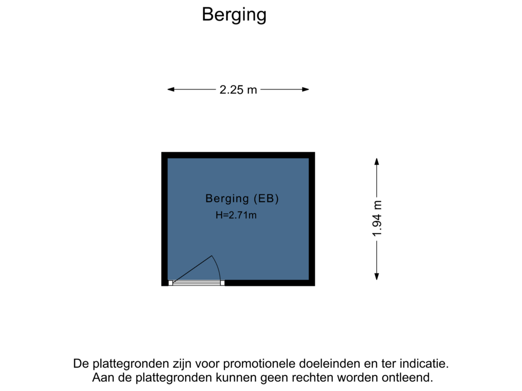 Bekijk plattegrond van Berging van Veembroederhof 227