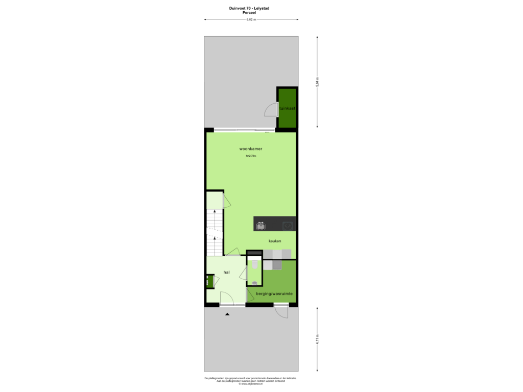 Bekijk plattegrond van PERCEEL van Duinvoet 70