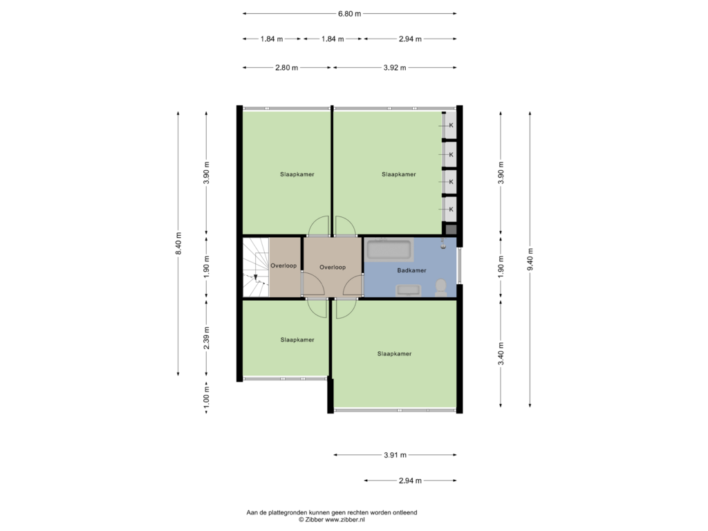 Bekijk plattegrond van Eerste Verdieping. van Catsstraat 15