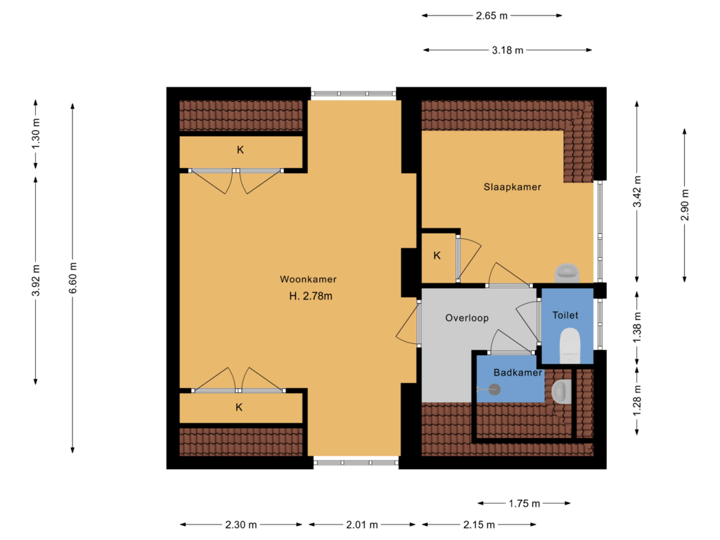 Bijgebouw verdieping