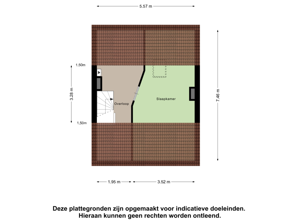 View floorplan of Tweede Verdieping of Bagelaarstraat 8