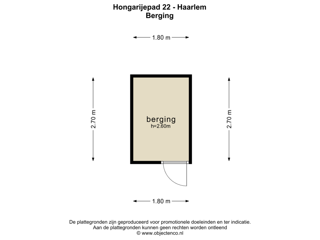 View floorplan of BERGING of Hongarijepad 22