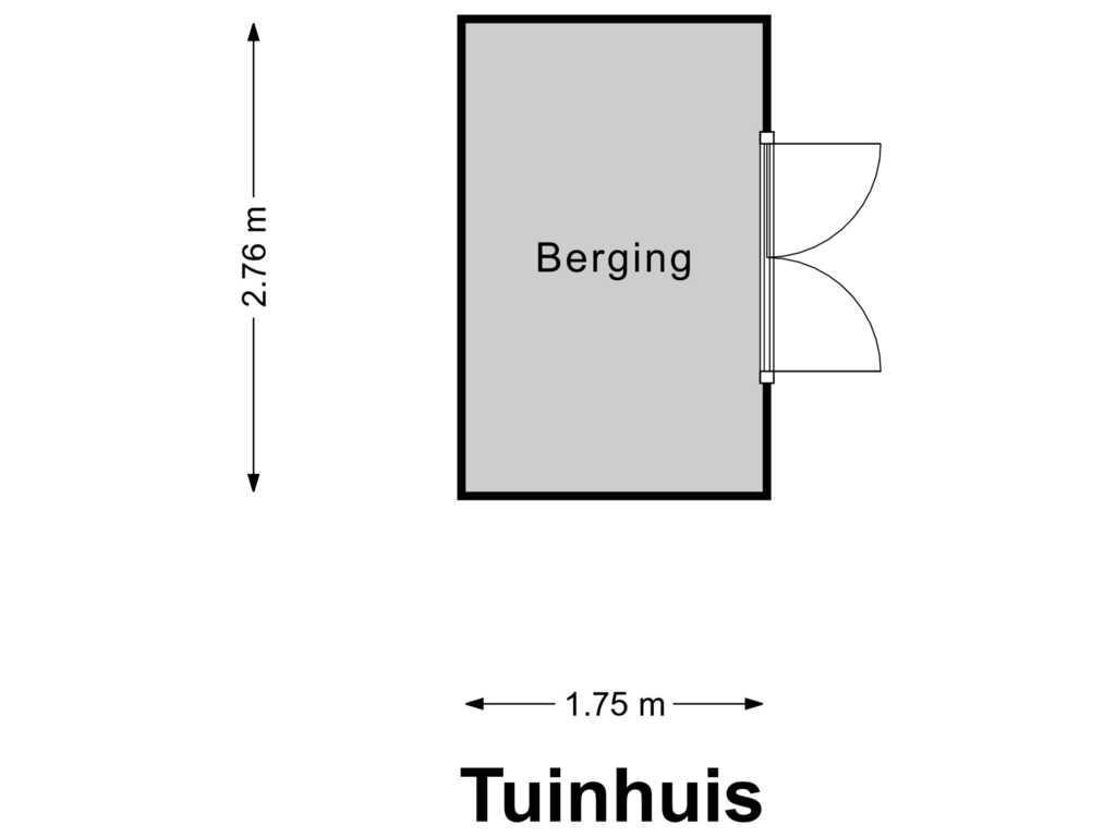 View floorplan of Tuinhuis of Schuttebeemd 77