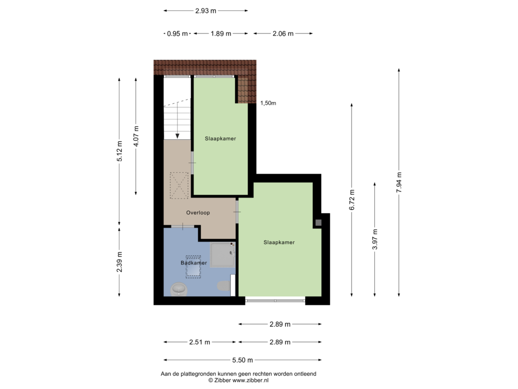 View floorplan of Eerste Verdieping of Rijksstraatweg 62