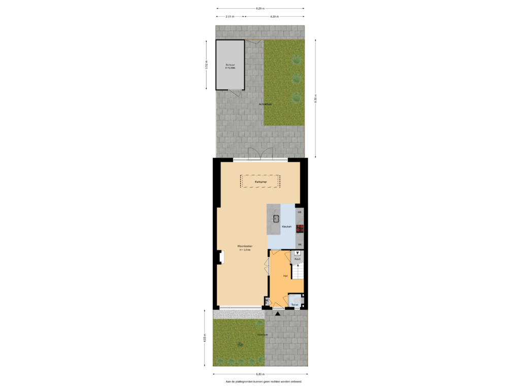 Bekijk plattegrond van Situatie van Lodesteijnstraat 13