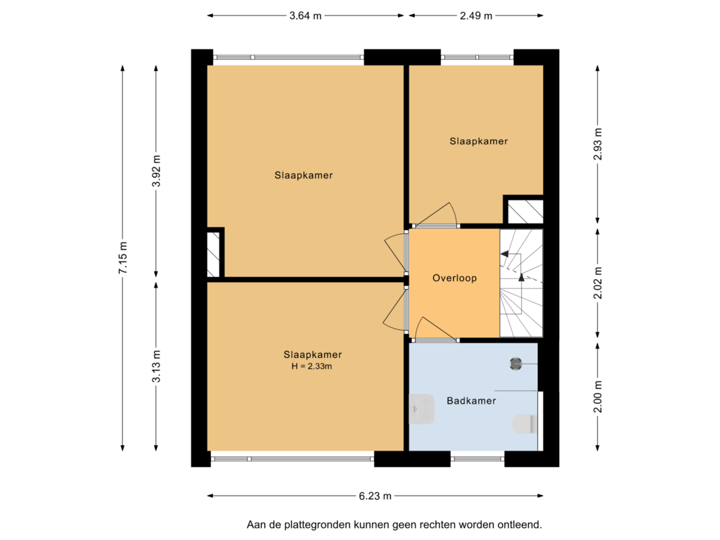 Bekijk plattegrond van 1e verdieping van Lodesteijnstraat 13