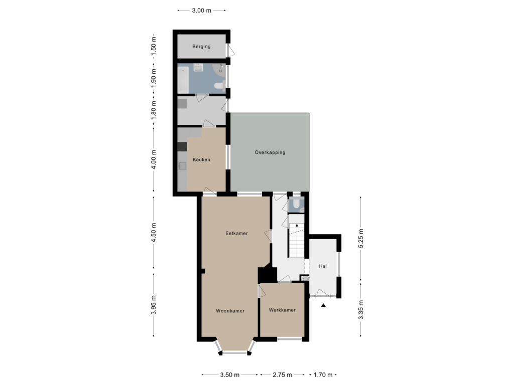 View floorplan of Begane grond of Slakstraat 47